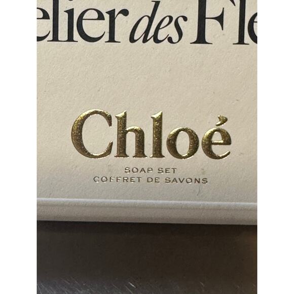 Chloe Atelier des Fleurs Perfumed 3-Piece Bar Soap Gift Set - NEW in BOX - Picture 4 of 8
